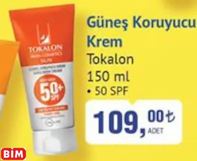 TOKALON   GÜNEŞ KORUYUCU KREM
